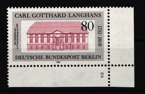 Berlin 684 postfrisch mit Formnummer #IW664