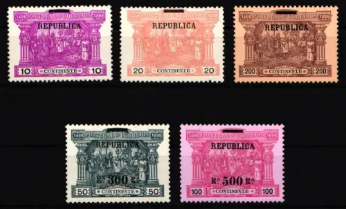 Portugal 191-195 mit Falz #IW030