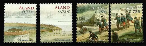 Aland 236-239 postfrisch 150. Jahre Zerstörung Festung Bomarsund #IR173