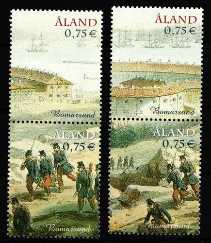 Aland 236-239 postfrisch 150. Jahre Zerstörung Festung Bomarsund #IR182