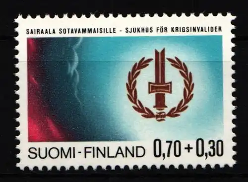 Finnland 780 postfrisch Emblem des Kriegsinvalidenverbandes #IR375