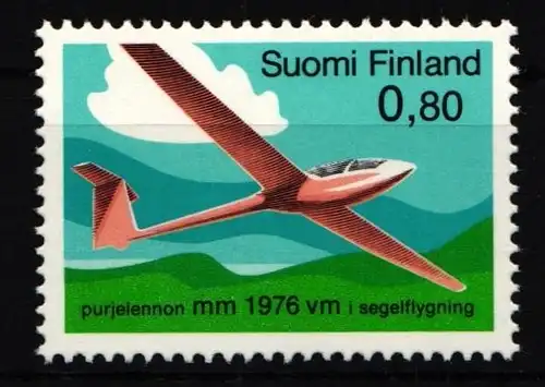 Finnland 779 postfrisch Luftfahrt Segelfliegen #IR374