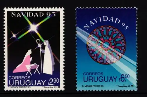 Uruguay 2134 und 3125 postfrisch Weihnachten #II469