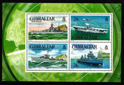 Gibraltar Block 18 postfrisch #IP719
