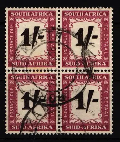 Südafrika Portomarken 44 gestempelt als Viererblock #IW198