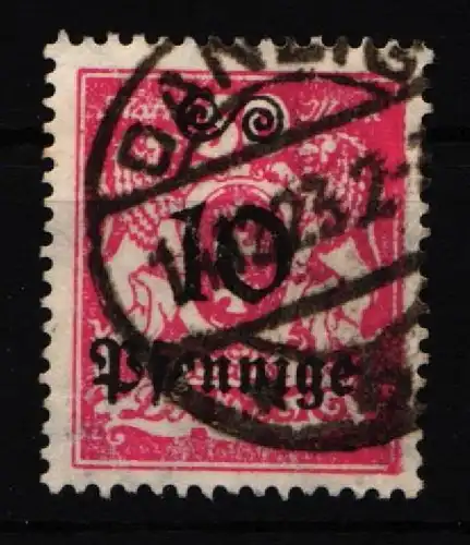 Danzig 182 gestempelt geprüft Infla Berin #IQ360