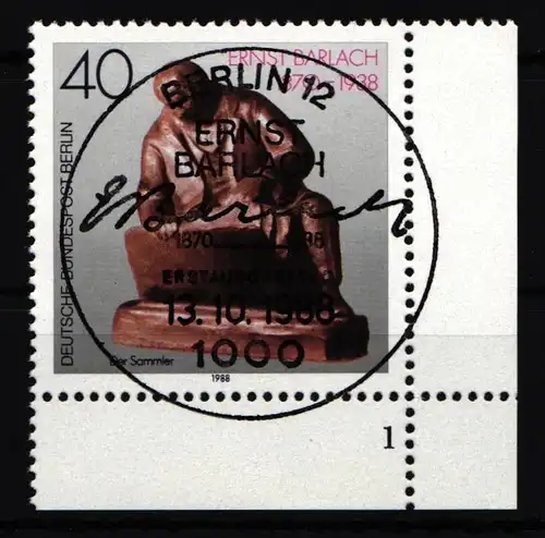 Berlin 823 gestempelt mit Formnummer #IW793