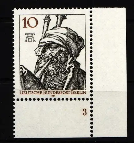 Berlin 390 postfrisch Eckrand mit Formnummer #IW529