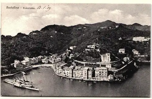 AK Portofino Panorama 1909 #PN173