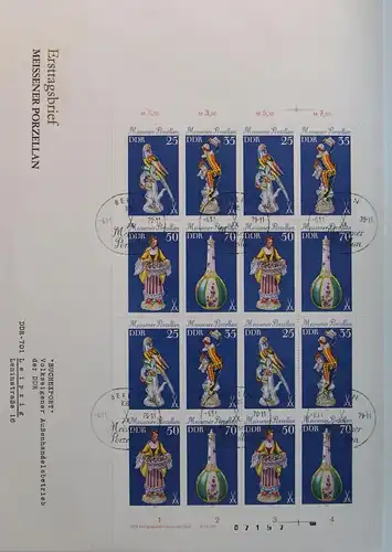 DDR 2468-2471 als Ersttagsbrief kompletter Zusammendruckbogen #IV729