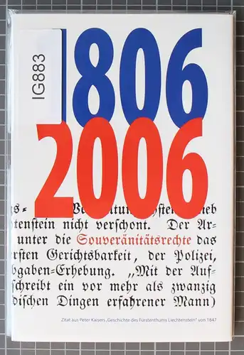 Liechtenstein Jahresmappe 2006 gestempelt #IG883
