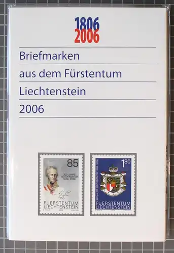 Liechtenstein Jahresmappe 2006 gestempelt #IG883