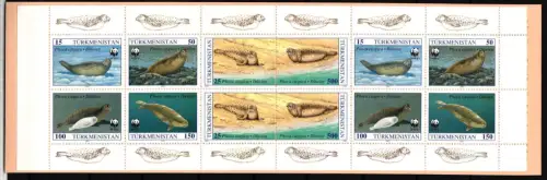 Turkmenistan 30-35 postfrisch Markenheft / Meerestiere #II298