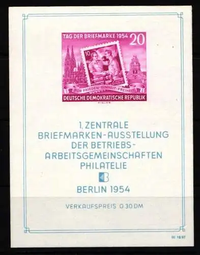 DDR Block 10 postfrisch #IW266