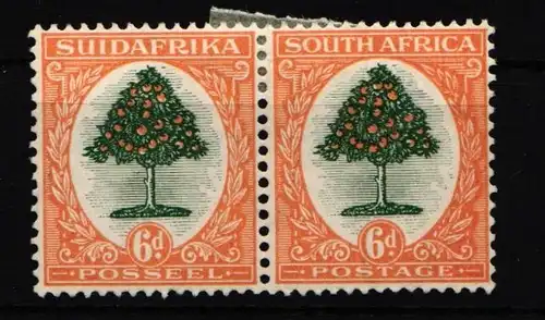 Südafrika 27-28 mit Falz als waagerechte Paare #IW202