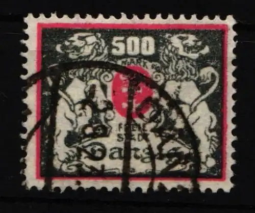 Danzig 144 gestempelt geprüft Infla Berlin #IQ291