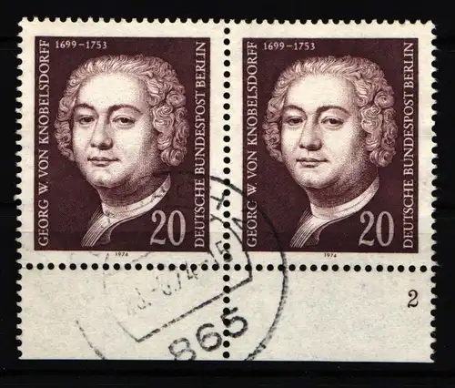 Berlin 464 gestempelt mit Formnummer #IW550