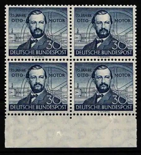 Bund 150 postfrisch als 4er Block Unterrand #IG736