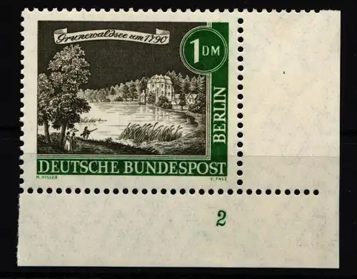 Berlin 229 postfrisch Eckrand mit Formnummer 2 #IW492