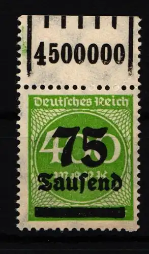 Deutsches Reich 287 W OR postfrisch -1/5/1 #IL608