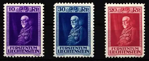 Liechtenstein 122-124 mit Falz #IQ167