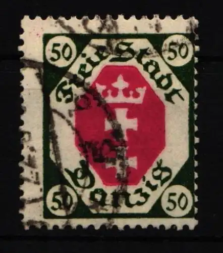 Danzig 80 gestempelt geprüft Infla Berlin #IQ224