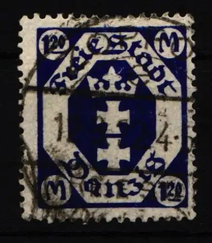 Danzig 84 gestempelt geprüft Infla Berlin #IQ238