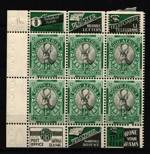 Südafrika 21C-22C postfrisch aus Markenheftchen (Falz am Rand) #IW214