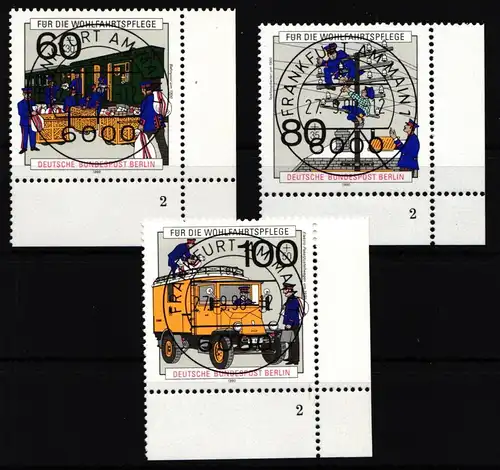 Berlin 876-878 gestempelt mit Formnummer #IW895