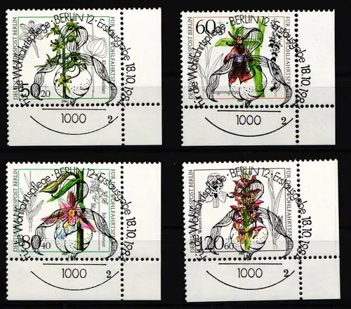 Berlin 724-727 gestempelt mit Formnummer #IW691