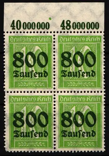Deutsches Reich 302 A P OR postfrisch 4er Block #IL695