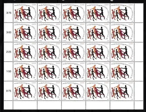 Österreich 2605 postfrisch als 25er Bogenteil Unterrand #IG892