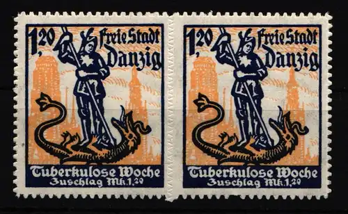 Danzig 92 postfrisch als Paar #IQ244