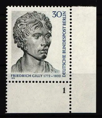 Berlin 422 postfrisch Eckrand mit Formnummer #IW535