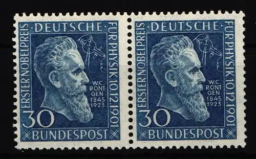 BRD Bund 147 postfrisch als Paar, geprüft Schlegel BPP #IW967