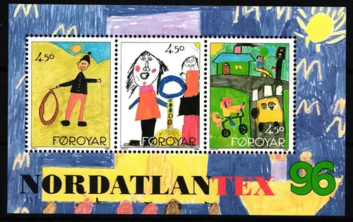 Färöer Block 8 postfrisch Briefmarkenausstellung #IL872