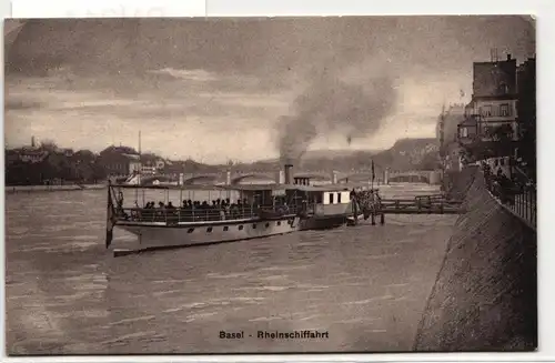 AK Basel Rheinschifffahrt #PN211