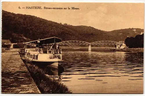 AK Hastière Bâteau-excursion sur la Meuse #PN302