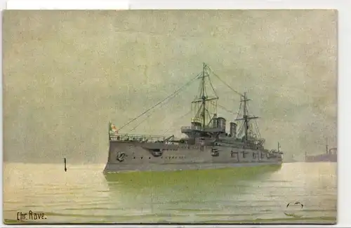 AK Deutschland Italienisches Linienschiff "Regina Margharita", 1901 #PN233