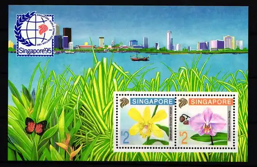 Singapur Block 27 postfrisch Briefmarkenausstellung SINGAPORE ’95 #II905