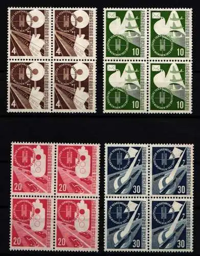 Bund 167-170 postfrisch als 4er Blöcke #IG726