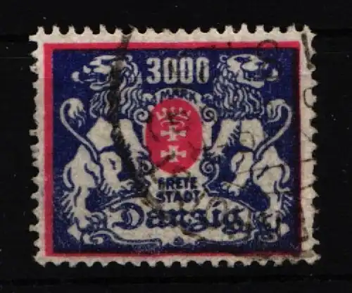 Danzig 145 gestempelt geprüft Infla Berlin #IQ296