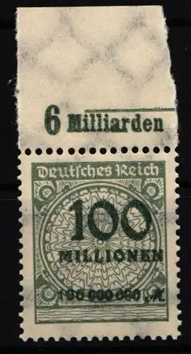 Deutsches Reich 322 A P OR C postfrisch #IR433