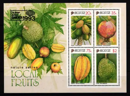 Singapur Block 30 postfrisch Briefmarkenausstellung BANGKOK #II900