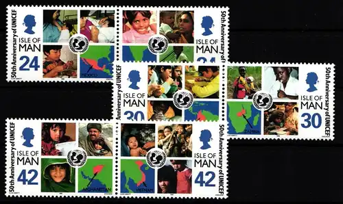 Großbritannien Isle of Man 695-700 postfrisch 3 Paare #IP664