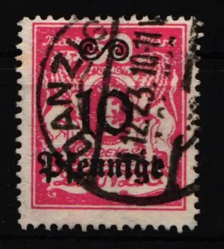 Danzig 182 gestempelt geprüft Infla Berin #IQ359