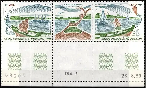 St. Pierre et Miquelon 581-582 postfrisch Schiffe #IR511