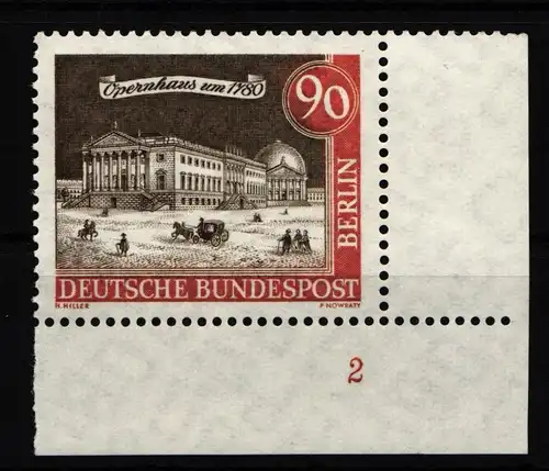 Berlin 228 postfrisch Eckrand mit Formnummer 2 #IW493