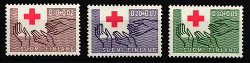 Finnland 570-572 postfrisch 100 Jahre Internationales Rotes Kreuz #IR337