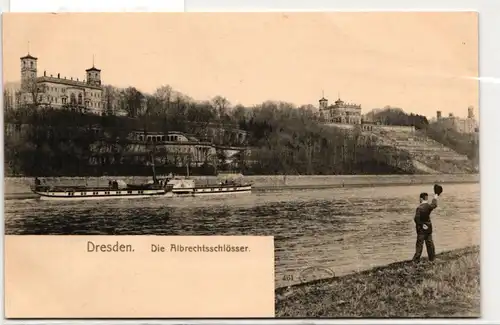 AK Dresden Die Albrechtsschlösser #PN213